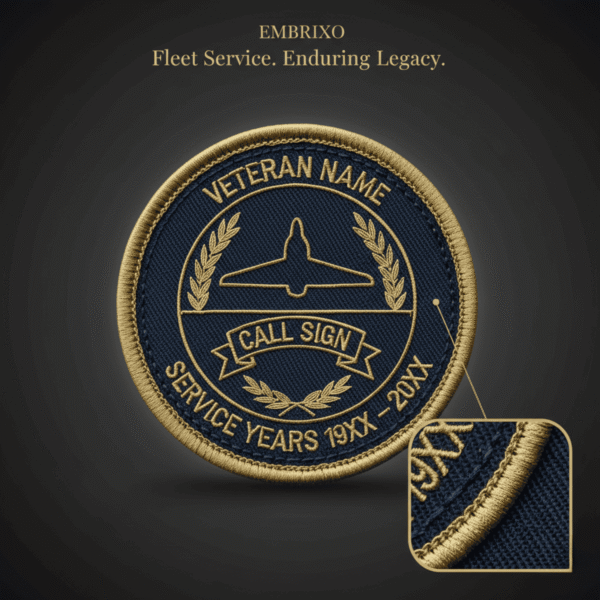 Personalized Navy Aviation Veteran Patch