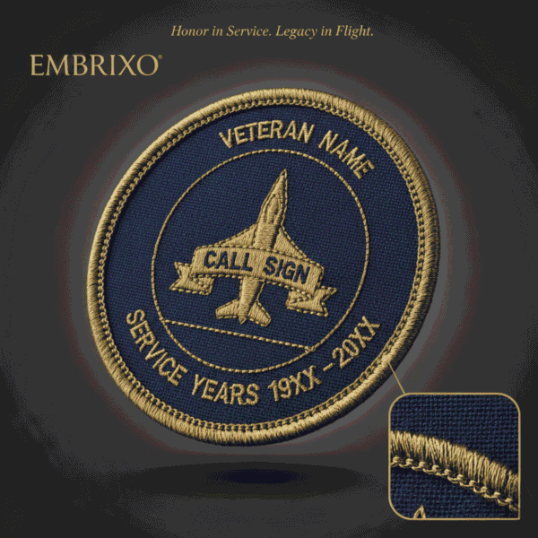 Personalized Marine Aviation Veteran Patch