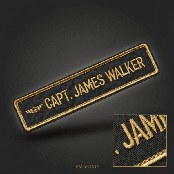 Premium Aviator Name Strip Patch