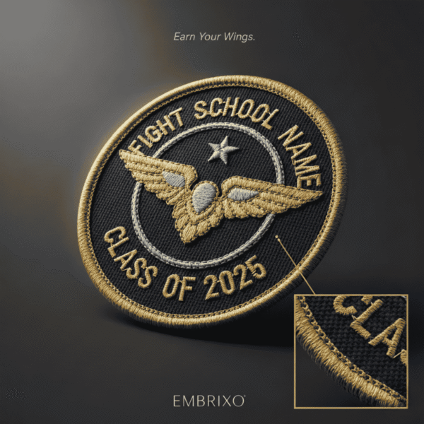 Custom Flight School Graduation Patch